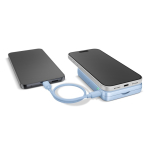 Power bank magnética con carga inalámbrica Fresh'n Rebel 10.000mAh color azul claro sexta vista