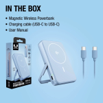 Power bank magnética con carga inalámbrica Fresh'n Rebel 10.000mAh color azul claro