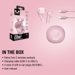 Auriculares inalámbricos con botones clicables Fresh'n Rebel Twins Core 2 color rosa novena vista