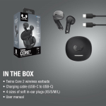 Auriculares inalámbricos con botones clicables Fresh'n Rebel Twins Core 2 color gris oscuro novena vista