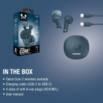 Auriculares inalámbricos con botones clicables Fresh'n Rebel Twins Core 2 color azul oscuro novena vista