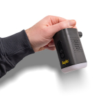 Bomba de aire inalámbrica recargable con USB-C y 3 en 1 con luz color negro segunda vista