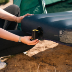 Bomba de aire inalámbrica recargable con USB-C y 3 en 1 con luz color negro octava vista