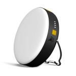Linterna de exterior de 300 lúmenes con batería externa de 10.000mAh color negro