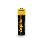 Paquete de 4 pilas AA recargables con conexión USB-C de 2000mAh color negro tercera vista
