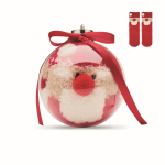 Calcetines navideños de poliéster en bola para árbol de Navidad talla M color rojo