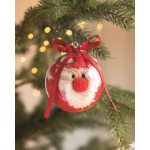 Calcetines navideños de poliéster en bola para árbol de Navidad talla M color rojo vista bodegón
