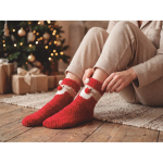Calcetines navideños de poliéster en bola para árbol de Navidad talla L vista bodegón