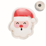 Calienta manos de plástico reutilizable en forma de Papá Noel color multicolor