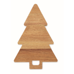 Tabla de servir de madera de acacia en forma de árbol de Navidad color madera quinta vista