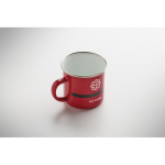 Taza metálica con capa de esmalte de Papá Noel y caja de regalo 300ml color rojo vista principal