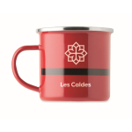 Taza metálica con capa de esmalte de Papá Noel y caja de regalo 300ml color rojo vista principal quinta vista