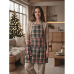 Conjunto de cocina fabricado en algodón en estilo a cuadros 200g/m² color multicolor vista bodegón