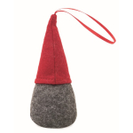 Adorno de gnomo relleno de algodón con cinta para colgar color rojo segunda vista