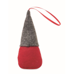 Adorno de gnomo relleno de algodón con cinta para colgar color gris segunda vista
