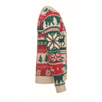 Jersey navideño de punto 100% acrílico con temática navideña color beige segunda vista