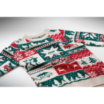 Jersey navideño de punto 100% acrílico con temática navideña color beige vista principal
