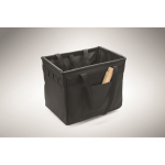 Organizador de RPET plegable multifunción con asas y bolsillos color negro vista fotografía quinta vista