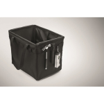 Organizador de RPET plegable multifunción con asas y bolsillos color negro vista fotografía sexta vista