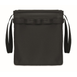Organizador de RPET plegable multifunción con asas y bolsillos color negro septima vista