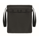 Organizador de RPET plegable multifunción con asas y bolsillos color negro