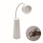 Lámpara de escritorio y linterna 2 en 1 con luz regulable en 3 modos color blanco