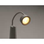 Lámpara de escritorio y linterna 2 en 1 con luz regulable en 3 modos color blanco vista fotografía octava vista