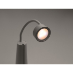 Lámpara de escritorio y linterna 2 en 1 con luz regulable en 3 modos color blanco vista fotografía