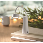 Lámpara de escritorio y linterna 2 en 1 con luz regulable en 3 modos color blanco segunda vista bodegón