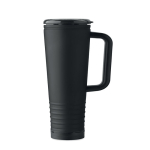 Vaso térmico de acero inox. con doble pared y bocina integrada 700ml color negro