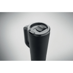 Vaso térmico de acero inox. con doble pared y bocina integrada 700ml color negro