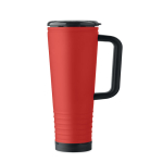 Vaso térmico de acero inox. con doble pared y bocina integrada 700ml color rojo