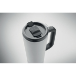 Vaso térmico de acero inox. con doble pared y bocina integrada 700ml color blanco