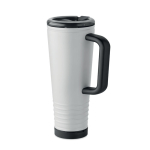 Vaso térmico de acero inox. con doble pared y bocina integrada 700ml color blanco
