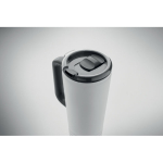 Vaso térmico de acero inox. con doble pared y bocina integrada 700ml color blanco