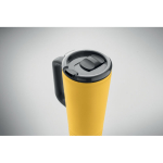 Vaso térmico de acero inox. con doble pared y bocina integrada 700ml color amarillo