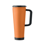 Vaso térmico de acero inox. con doble pared y bocina integrada 700ml color naranja
