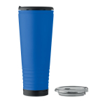 Vaso térmico de acero inox. con doble pared y bocina integrada 700ml color azul real