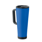 Vaso térmico de acero inox. con doble pared y bocina integrada 700ml color azul real