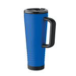 Vaso térmico de acero inox. con doble pared y bocina integrada 700ml color azul real