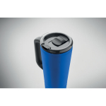 Vaso térmico de acero inox. con doble pared y bocina integrada 700ml color azul real