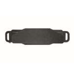 Cesta de almacenamiento plegable en fieltro RPET con asas laterales color gris oscuro novena vista