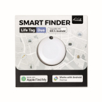 Localizador en formato llavero compatible con Apple y Android color blanco octava vista