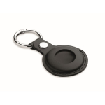 Localizador en forma de llavero con funda de PU antipérdida color negro tercera vista