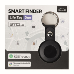 Localizador en forma de llavero con funda de PU antipérdida color negro novena vista