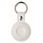 Localizador en forma de llavero con funda de PU antipérdida color blanco octava vista