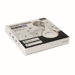 Localizador en forma de llavero con funda de PU antipérdida color blanco