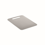 Tabla de cortar de acero inoxidable pequeña para uso profesional color plateado