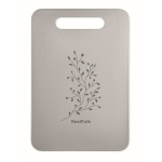 Tabla de cortar de acero inoxidable pequeña para uso profesional color plateado segunda vista principal