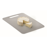 Tabla de cortar de acero inoxidable resistente de tamaño mediano color plateado quinta vista